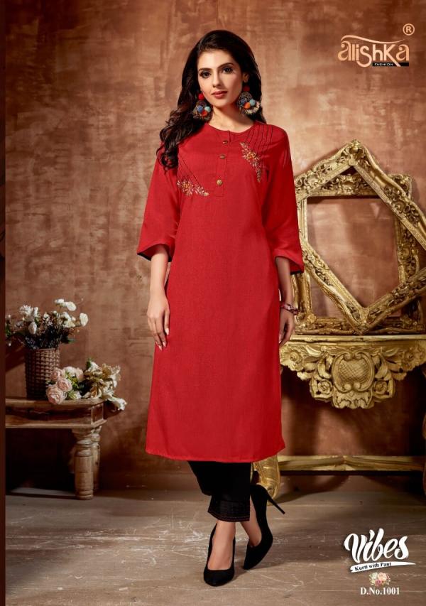 Alishka Vibes Rayon kurti With Bottom